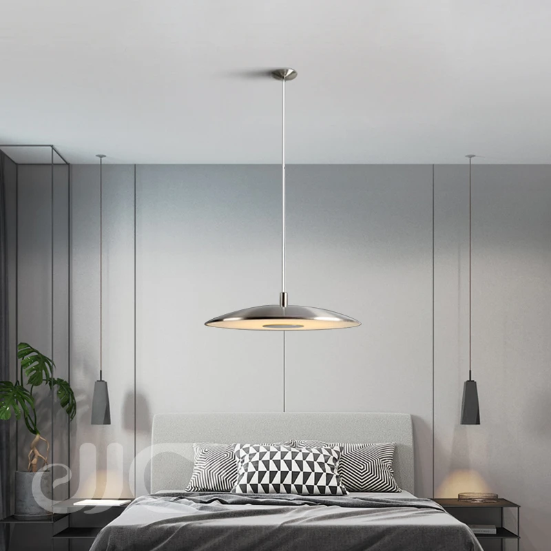 

JJC Aisilan Kitchen Nordic Fashion Simple LED Pendant Light For Dining Room Aluminum Hanging Study Room Lamp