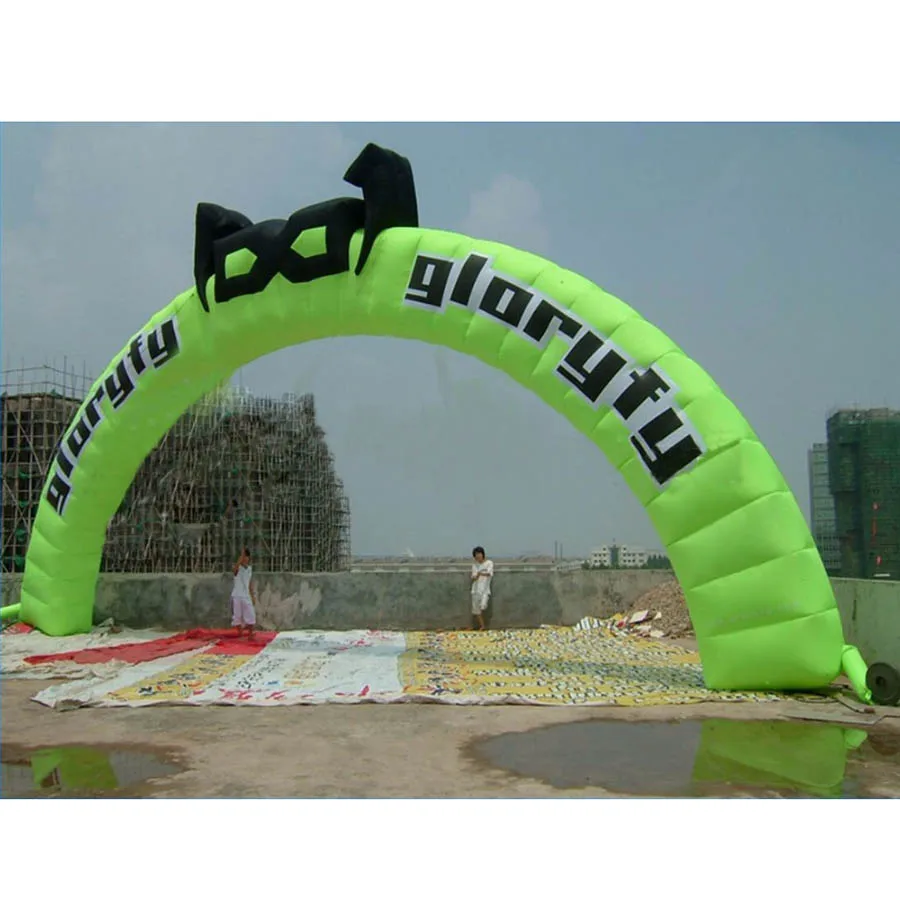 Ace Air Art 10m Wide Springgreen Inflatable Round Arch With With Square Sections Made In China