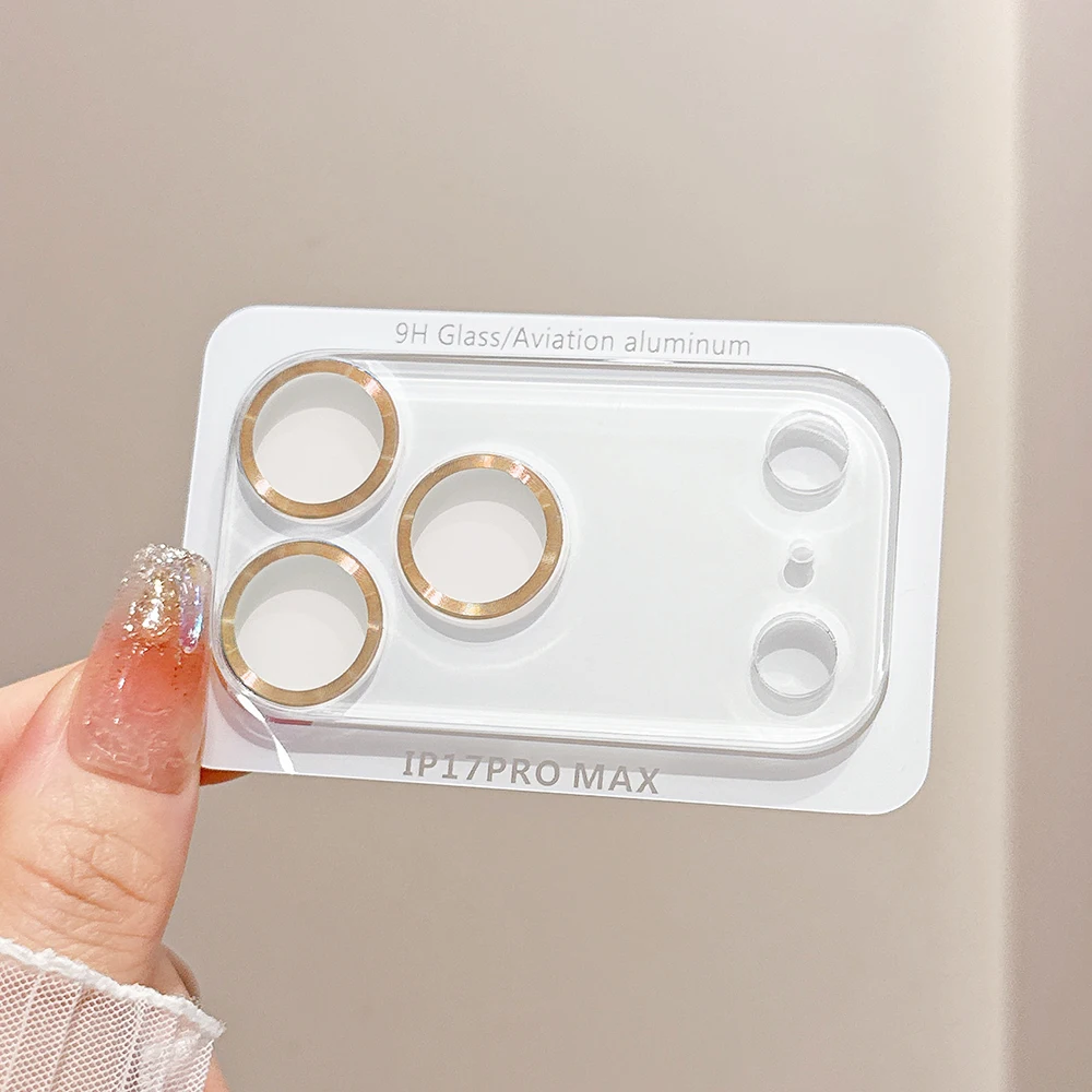 Premium Tempered Glass Camera Lens Protector - Transparent Full Cover