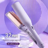 32MM Electric Curling Iron Automatic Lambswool Curling Tool Long Lasting Styling French Styling Rotating Anti-Flame Design 1