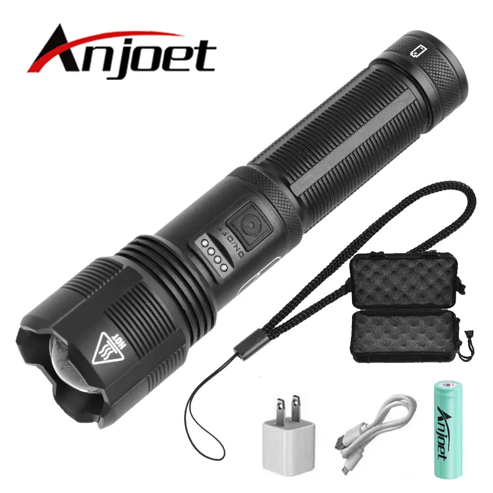 Светодиодный тактический фонарик высокого качества XHP70.2 XHP50.2, Usb, фонарь для охоты, регулируемый перезаряжаемый фонарь, батарея 18650 AAA для кемпинга