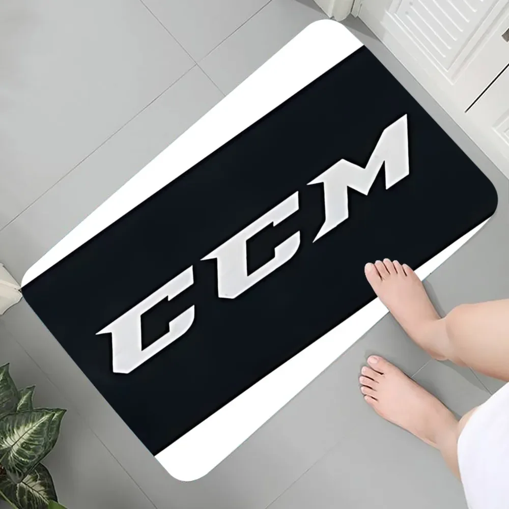CCM Hockey Floor Mat Graphic Printed Flannel Doormats For Bathroom Kitchen Entrance Carpet Home Decor 6