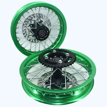 1.85-12 inch Front Rear Rims Aluminum Alloy Wheel sprocket Disc Brake For KLX CRF Kayo BSE Dirt Pit Bike Motorcycle
