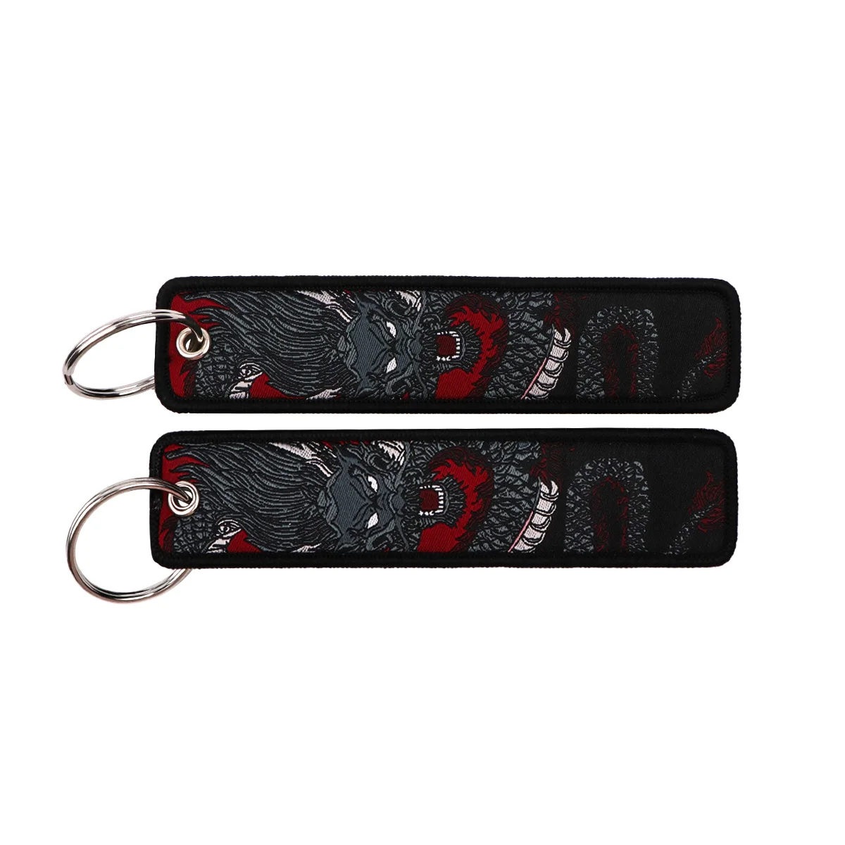 Humorous Embroidered Keychain - Key Ring Holder Accessory and Gift