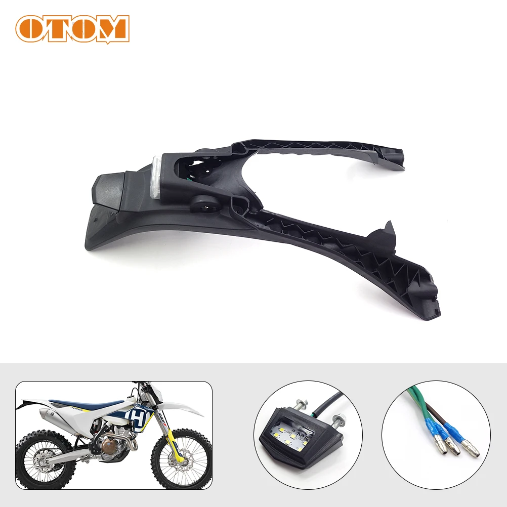 Portamatrículas Trasero Para Moto Enduro CR/WRF, Con Luz LED, Eliminador De Guardabarros - Color Rojo