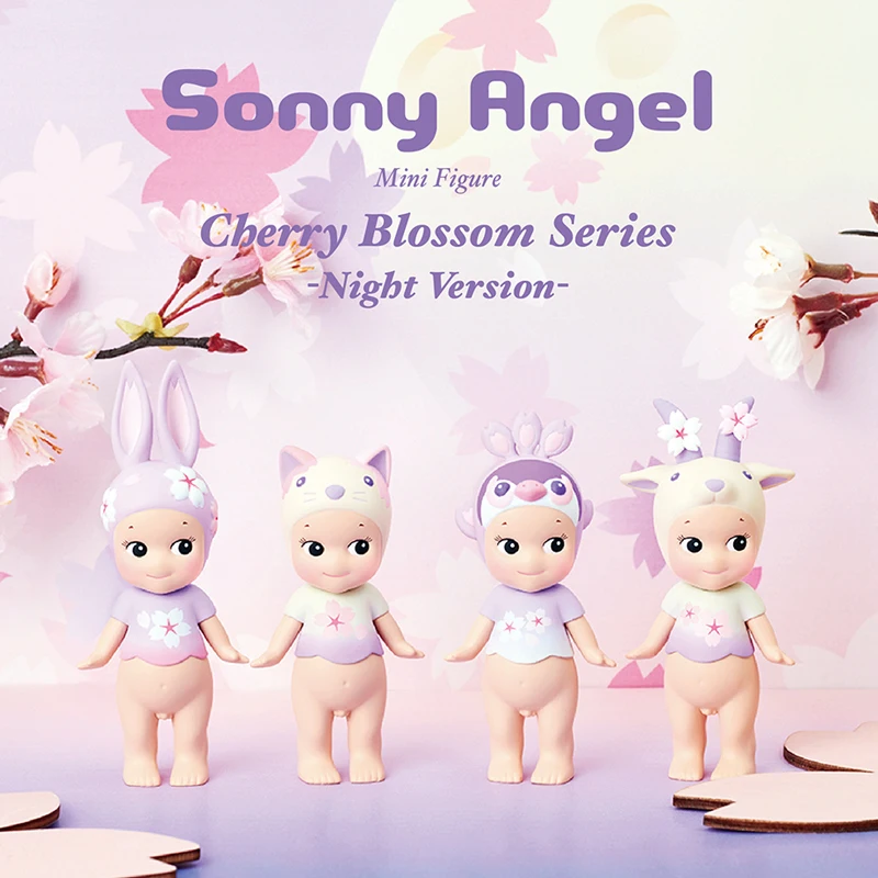 

Sonny Angel Cherry Blossom Series 2021 Night Version Blind Box Original Action Mystery Figure Cartoon Model Birthday Gift Toys