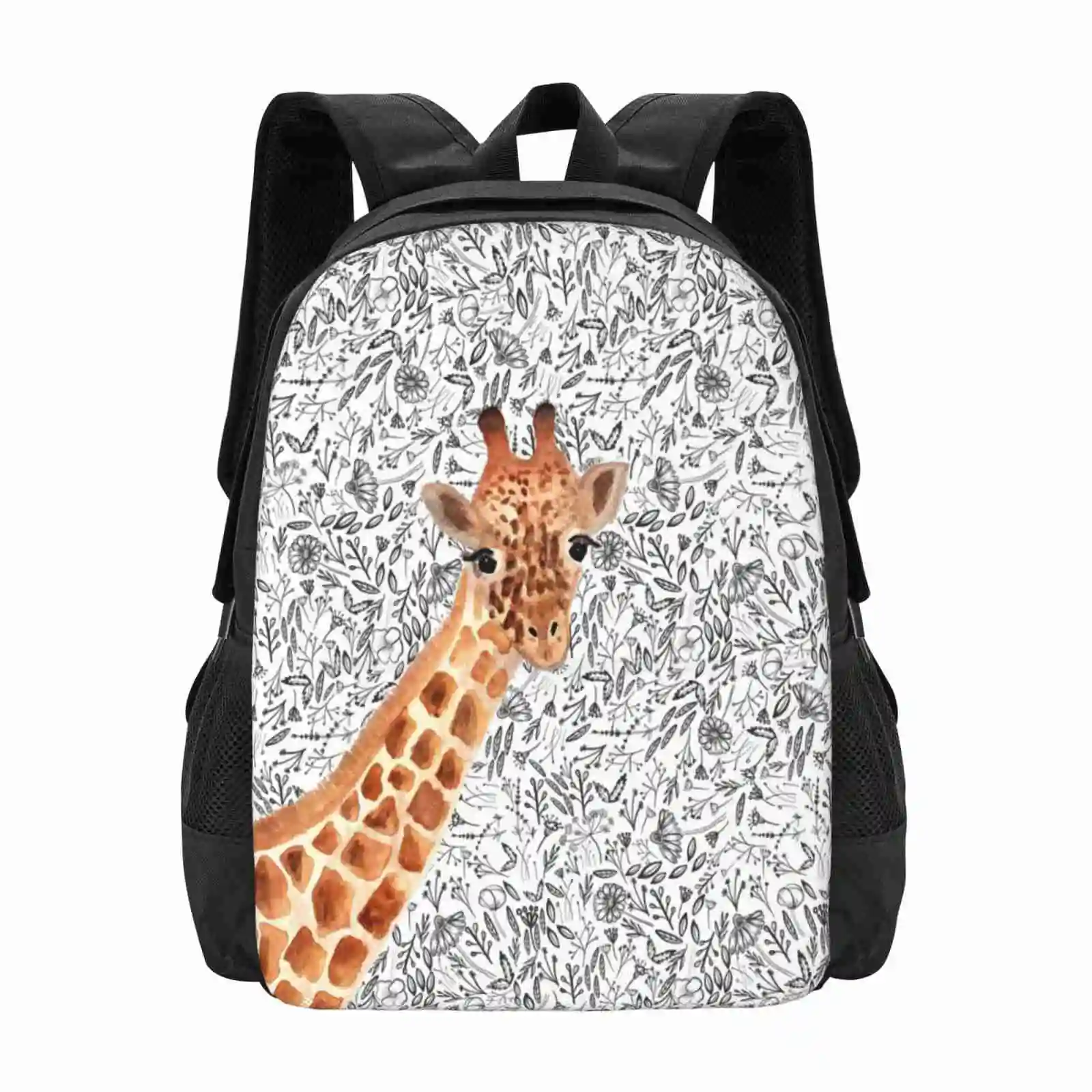

Watercolor Giraffe Backpack For Student School Laptop Travel Bag Animals Giraffe Art Giraffe Painting Giraffe Nursery Giraffe