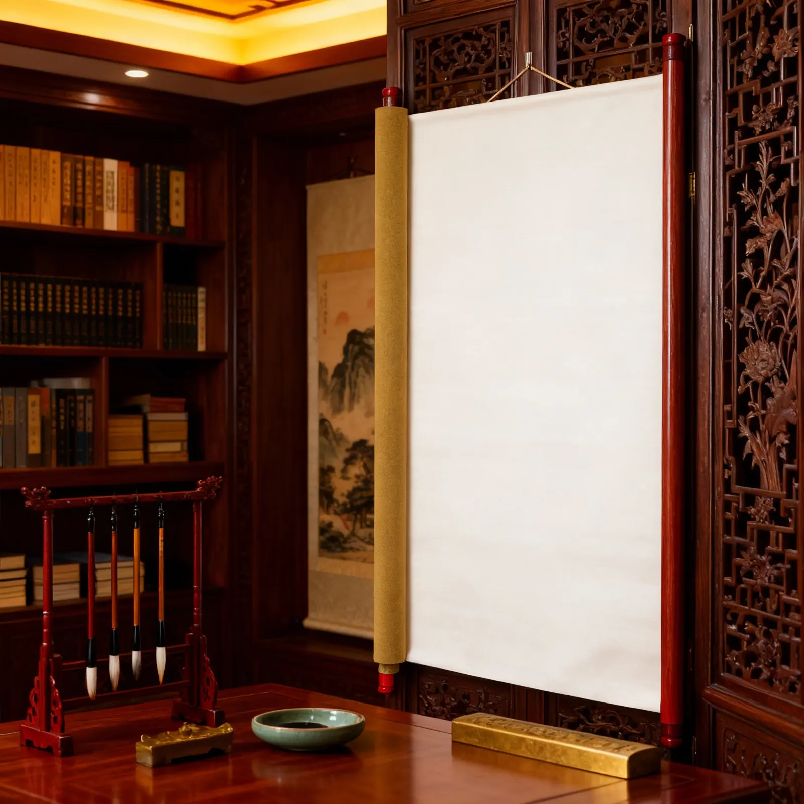 성인용 대형 재사용 가능 물 쓰기 천 60x90cm 중국 서예 연습용 부드럽고 미끄럼 방지 지울 수 있는 그림 그리기용 천