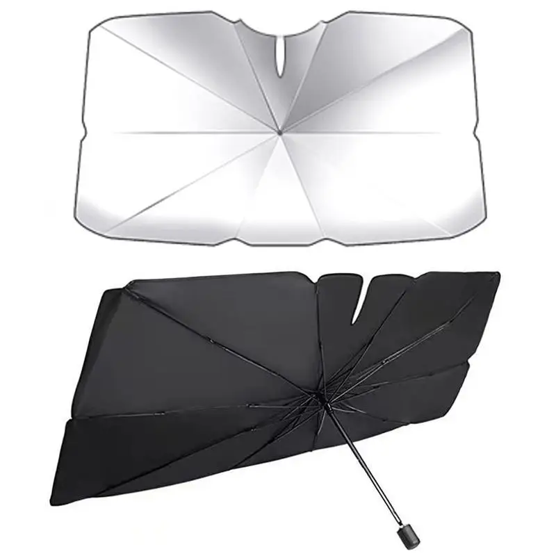 

Universally Windshield Cover Sun Shade Foldable Car Windshield Sun Shade Umbrella Foldable Space Saving Car Shade Car Accessory