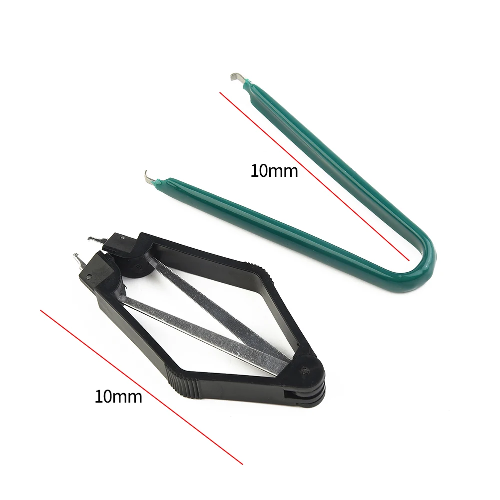 Anti-Static Tweezers 2PC IC/ROM Chip U Sahpe Puller Extractor Circuit Board Components Removal CPU Clamping PLCC Puller Clips