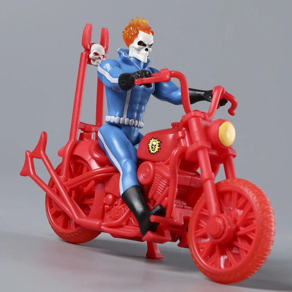 Figurine Ghost Rider Avec Moto Marvel