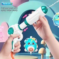 Kids Animal Backpack Water Gun ,Summer Outdoor Mini Cartoon Animals Baby Backpack Water Gun ,Beach Pool Party Fight Gun Toy Gift 2