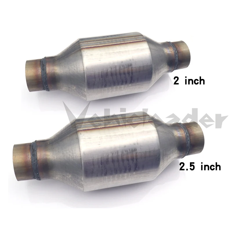 2 inch / 2.5 inch 400 cpsi High Flow Racing EURO 1 Universal Catalytic Converter Ceramic Substrate Catalyst length 25.8cm catalytic converter