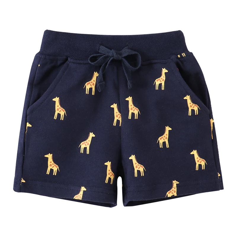 Little maven Kids Clothes Summer Baby Boys Cotton Soft and Comfort Children's Clothing Wear Cartoon Giraffes Short Pants