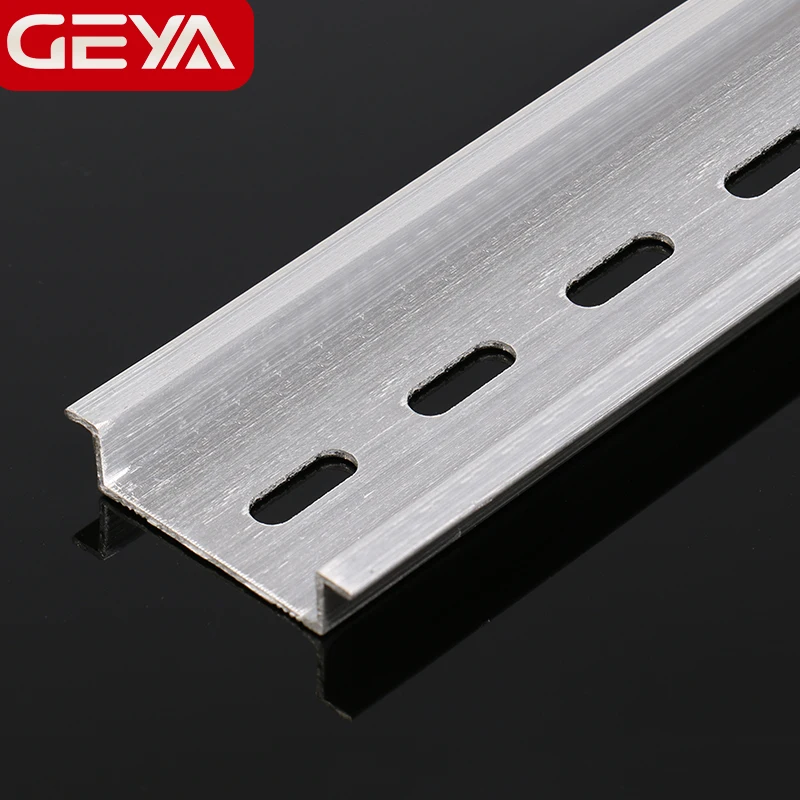 GEYA Guide Rail Aluminum Universal Type 35mm Slotted DIN Rail Long 10cm 20cm 30cm Thickness 1mm