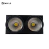 200W Cob 2 Eyes LED Par Cold / Warm White 2IN1 DMX Stage Lighting Voice Control for Party Club Disc Christmas 2X100W Blinder 1