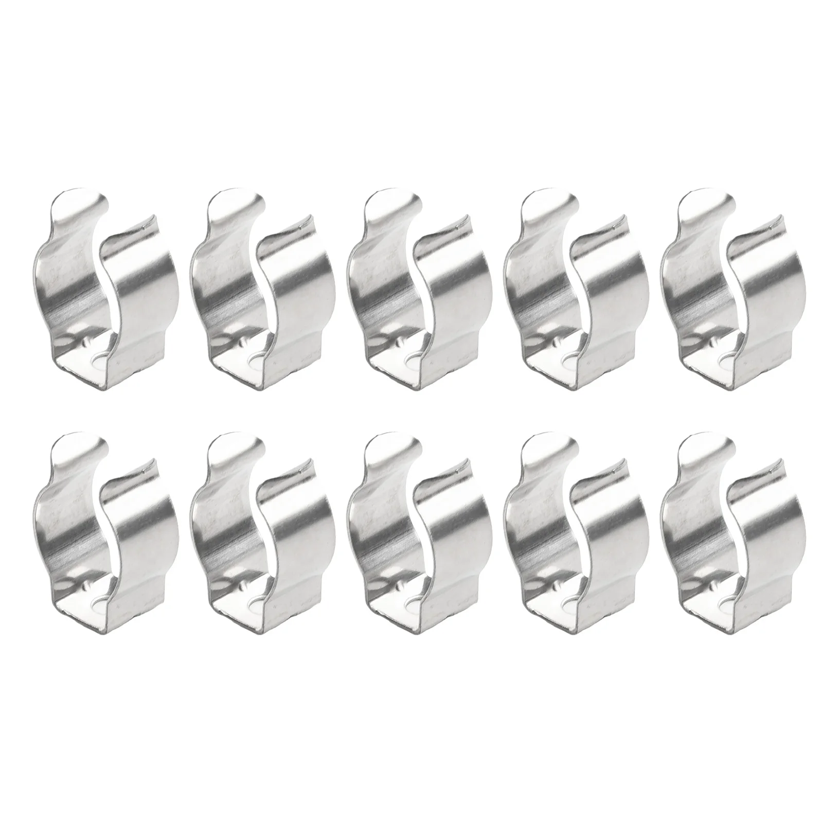 10pcs Spring Terry Clips Stainless Steel Narrow Base Tools 6mm-28mm Heavy Duty Tools Storage Hangers For Garages Sheds Hardwares