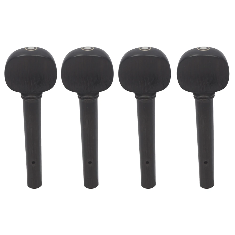 Violin tuning pegs 4 Pcs/Set Violin Tuning Pegs Tuners Ebony String Instrument Accessories for 1/8 1/4 1/2 3/4 4/4 Fiddle Violin Parts