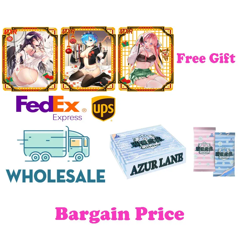 

Case Wholesale 2024 Newest Azur Lane Collection Card Game Waifu Booster Box Aurora Game Palying Hobbies Gift