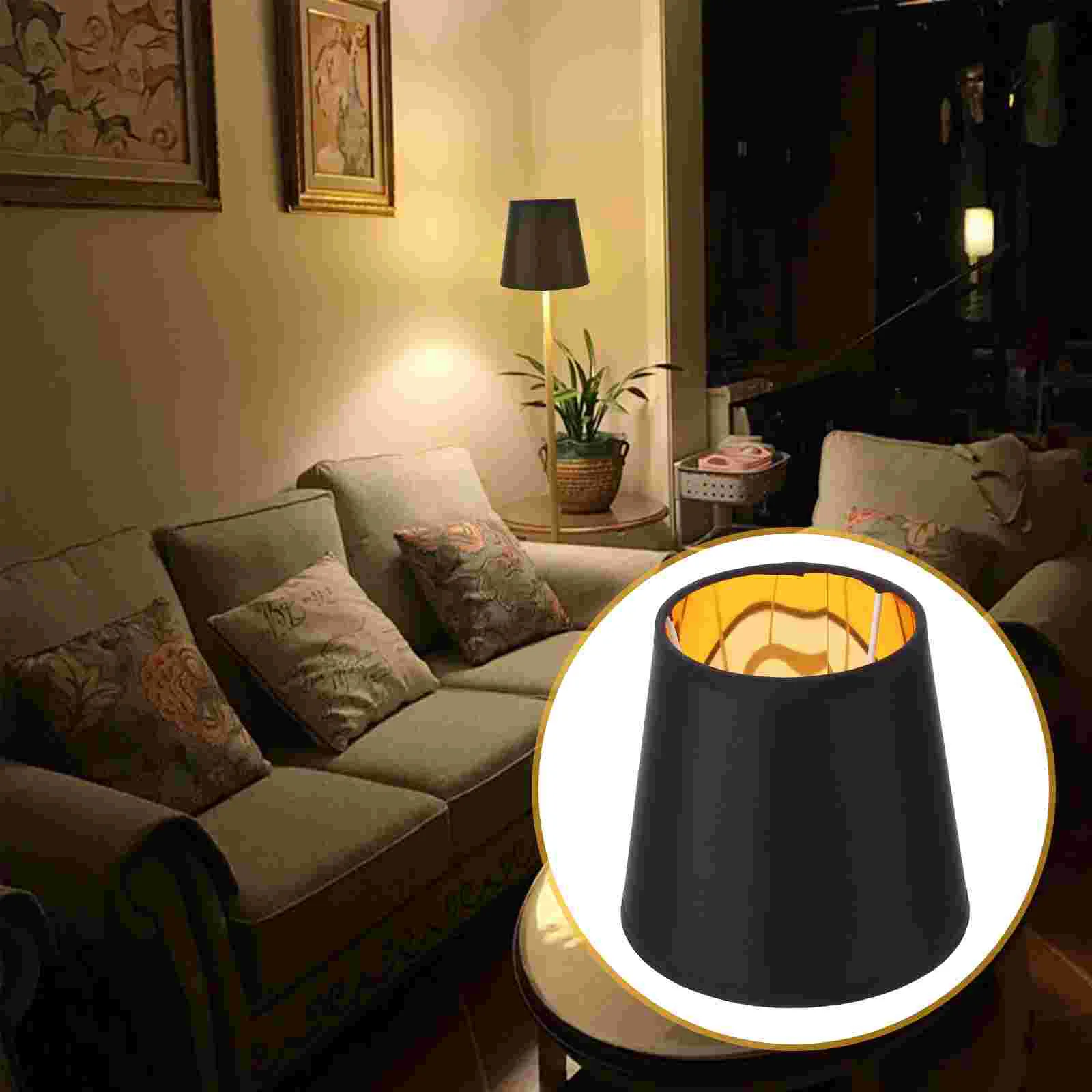 

Chandelier Lamp Shade Small Lamp Shade Chandelier Lampshade Fabric Lamp Shade Black Replacement Lampshade Lighting Accessories
