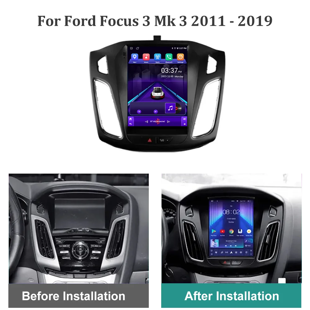 Android 13 9.7 '' For Ford Focus 3 Mk 3 2011 - 2019 Car Video Player Navigation Multimedia Automotiva Wireless Carplay 5G WIFI