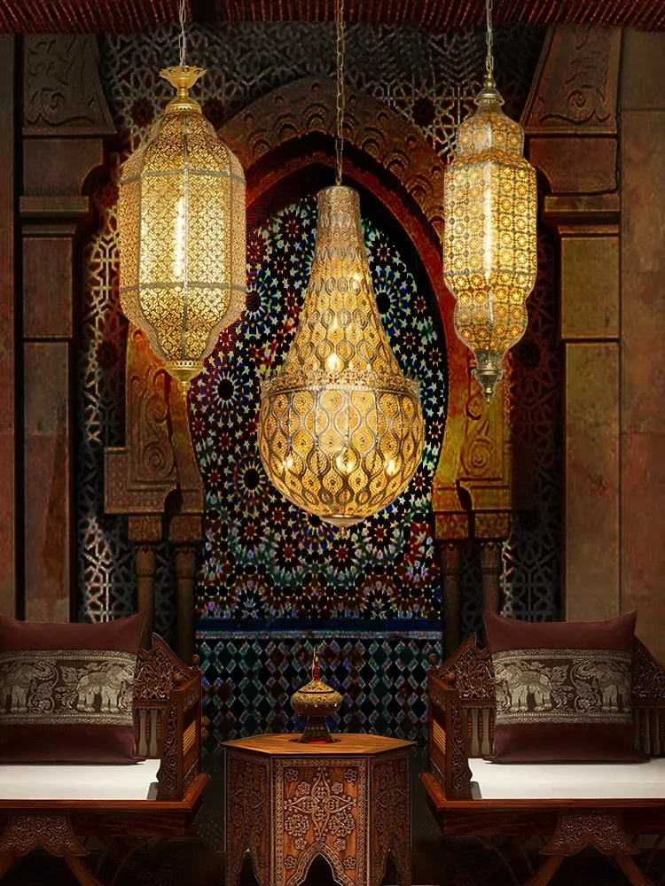 Southeast Asia Moroccan Retro Vintage Industrial Pendant