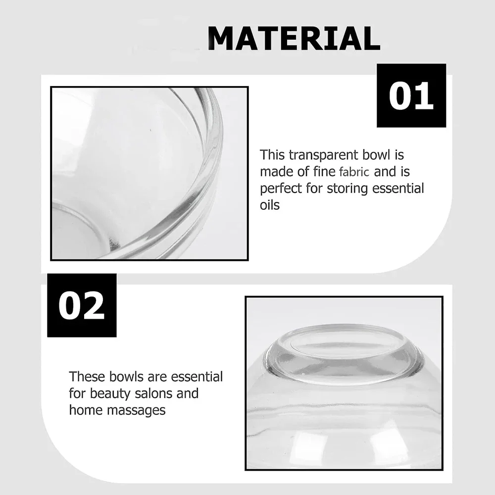Beauty Mixing Bowl Acrylic DIY Stirring 1/3/5pcs Cosmetic Tool Home Salon Spa Face Skin Applicator