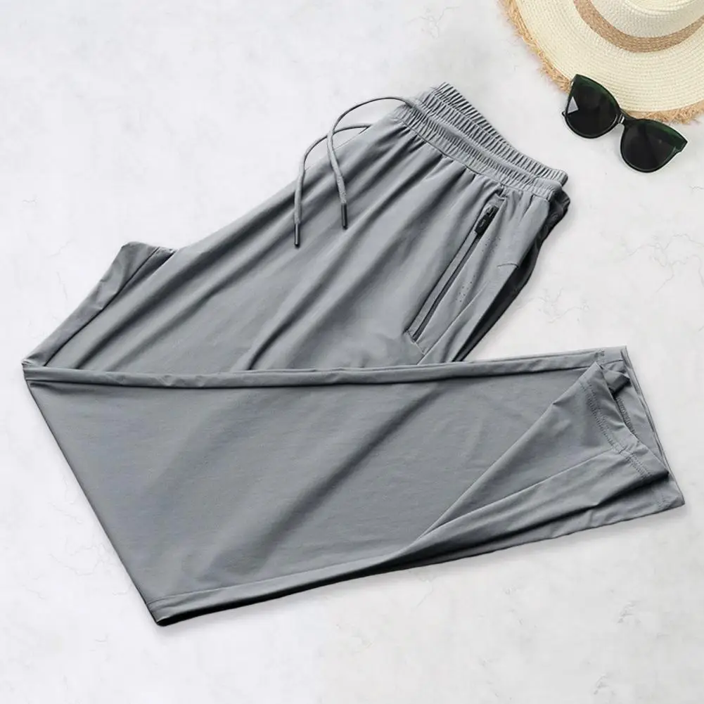 Stylish Men Trousers Ankle-banded Summer Sweatpants Drawstring Casual Men Sport Pants  Sports