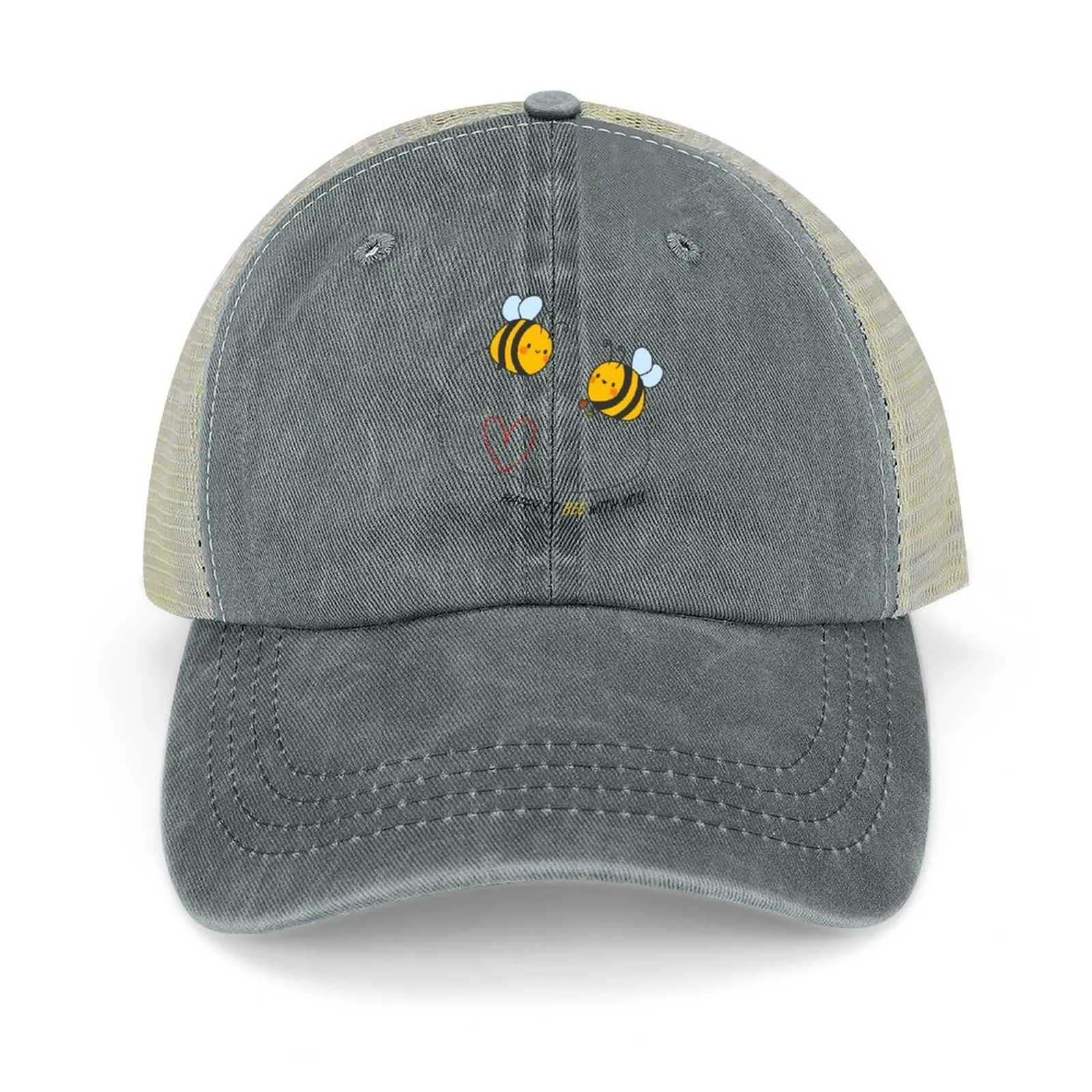 

Cute Wholesome Bee Cowboy Hat hard hat Golf Hat Man Men'S Hats Women'S