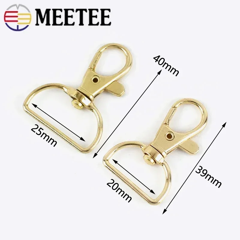 10/30/50Pcs 20mm/25mm 금속 랍스터 Clasps 가방 스트랩 회전 트리거 버클 DIY 클립 스냅 후크 웨빙 걸이 키 체인 후크
