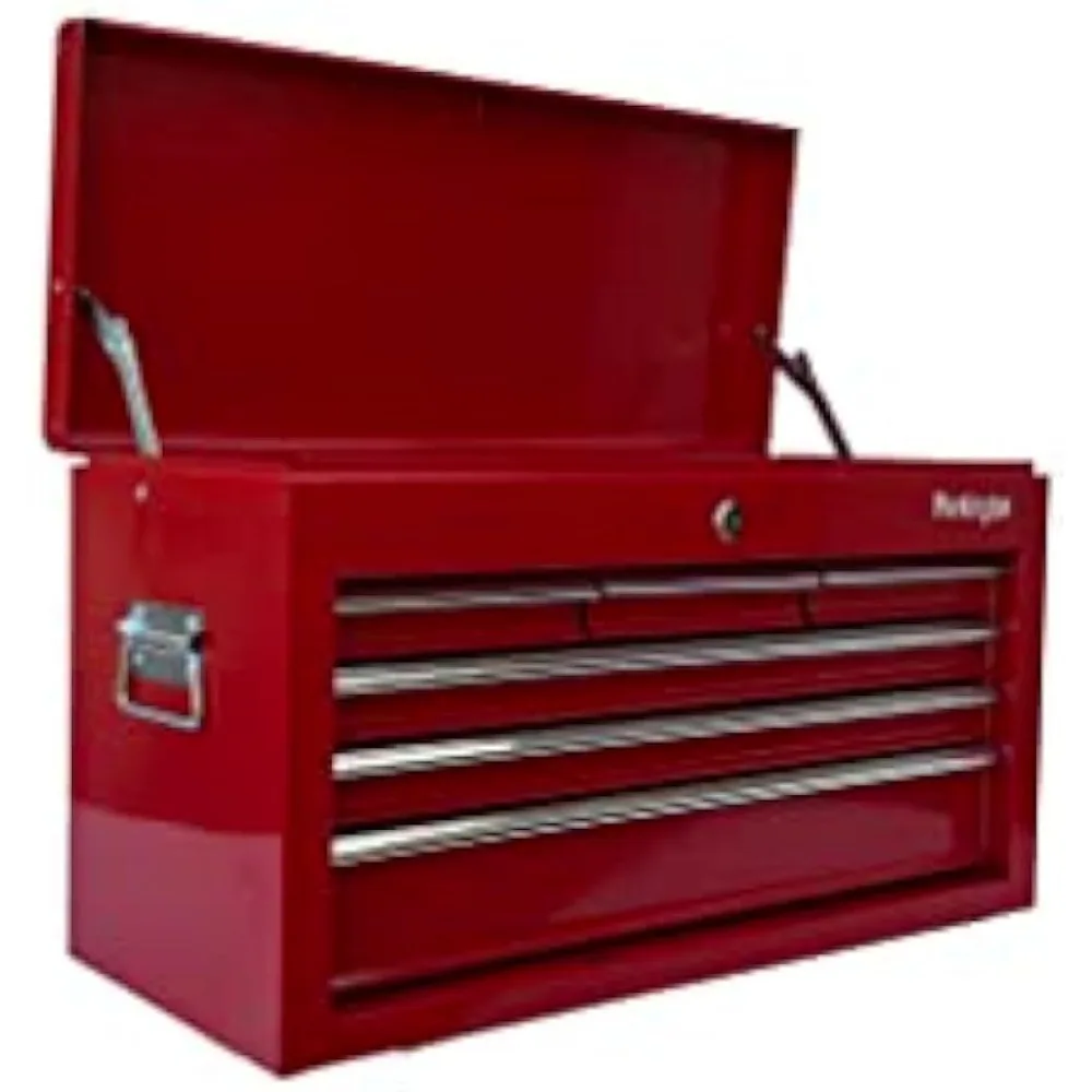 Workington Portable Metal Tool Chest with 6 Drawers, 24" 6-Drawer Tool Chest Cabinet with Ball Bearing Drawer Slides, Steel Tool 3