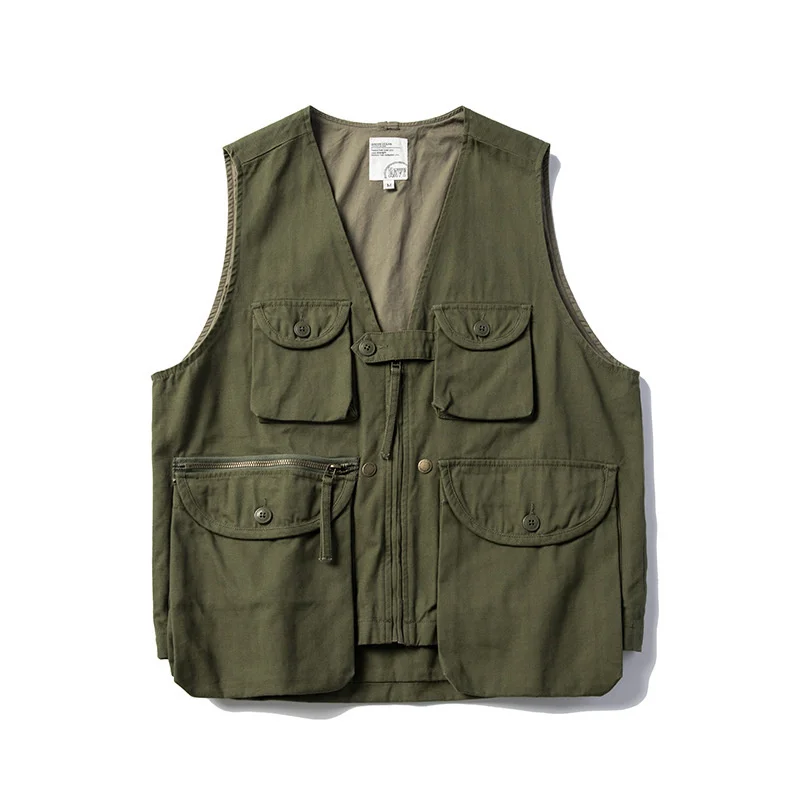 

American Heavy Industry Military Style 5 Bag Tactical Work Clothes Vest Outdoor Trekking AMEKAJI Waistcoat Hunting Equipment