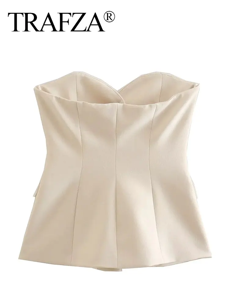 HH Summer Women Sexy Vests Coats Casual Solid Front Button Tank Top Off Shoulder Female Elegant Streetwear Chic Top