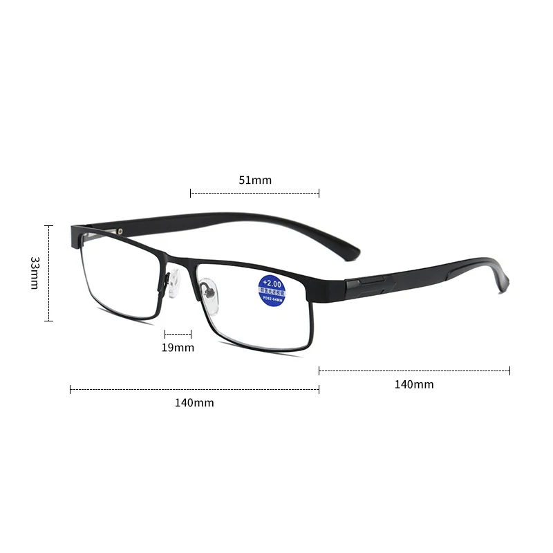 Titanium Alloy Reading Glasses Men Business Photochromic Hyperopia Eyeglasses with Diopter To +4.0 Simple Presbyopia Eyewear 6