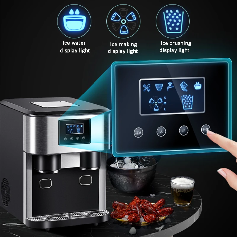 

Ice Maker Household Small Mini Commercial Fully Automatic Multi-Functional Water Dispenser Desktop Freeze Cold Drink Machine