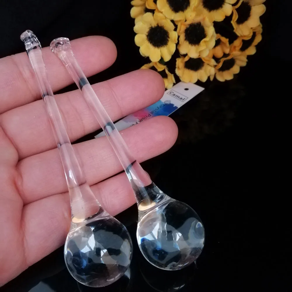 Pendentif Goutte En Cristal Argenté - Style Atypique, Thème Coeur/amour - Occasion En Excellent état