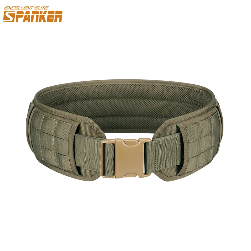 Taktischer Kampfgürtel, verstellbarer Airsoft-Taillengürtel, Schnellverschluss-Schnalle, Outdoor-Jagd, Paintball, gepolstert, verdickt, verbreiterte Taille