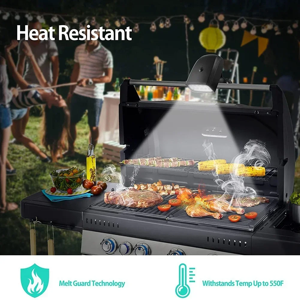 Outdoor Grill Lights Portable BBQ Lights 360 Rotatable 10 Super Bright LED Clamp Mount Fits Grill Handle