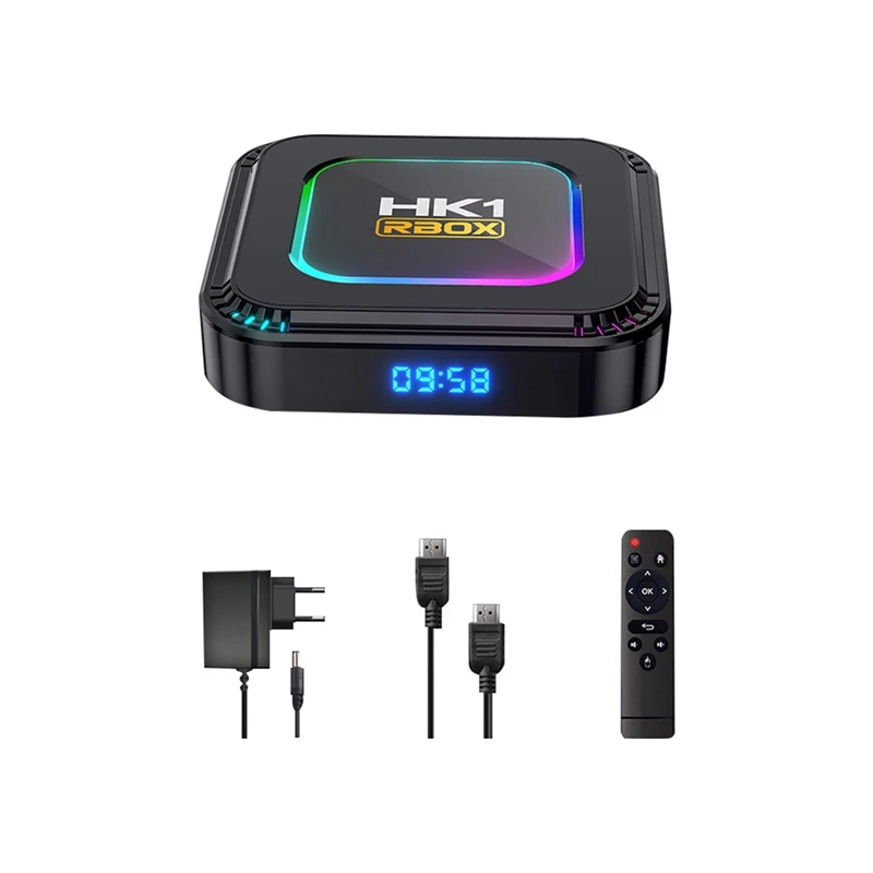

Смарт ТВ-приставка 4 + 32G Android 13 RK3528 HDR10 8K RGB светильник BT 5,0 Wifi6, голосовой медиаплеер, ТВ-приставка