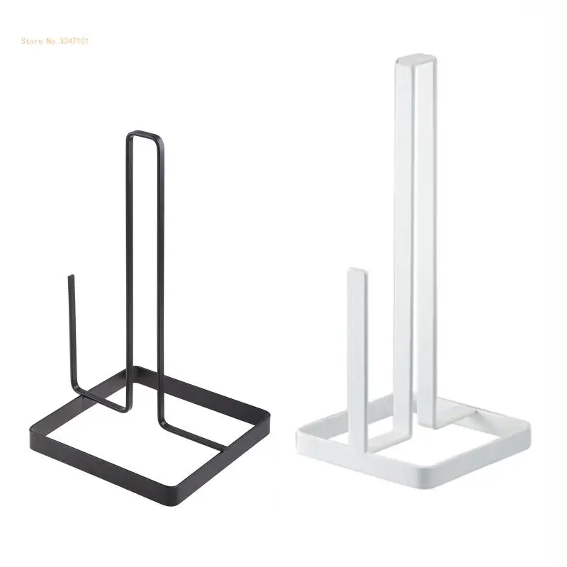 

Metal Kitchen Roll Paper Towel Holder Bathroom Tissue Stand Vertical Napkin Rack Home Storage Accessories Dropship