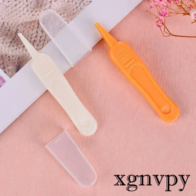 xgnvpy Baby Nose Cleaning Tweezer Round Head Baby Nose Booger Picker Ear Cleaner Clip Tool Ear Wax Remover Safe Hygienic