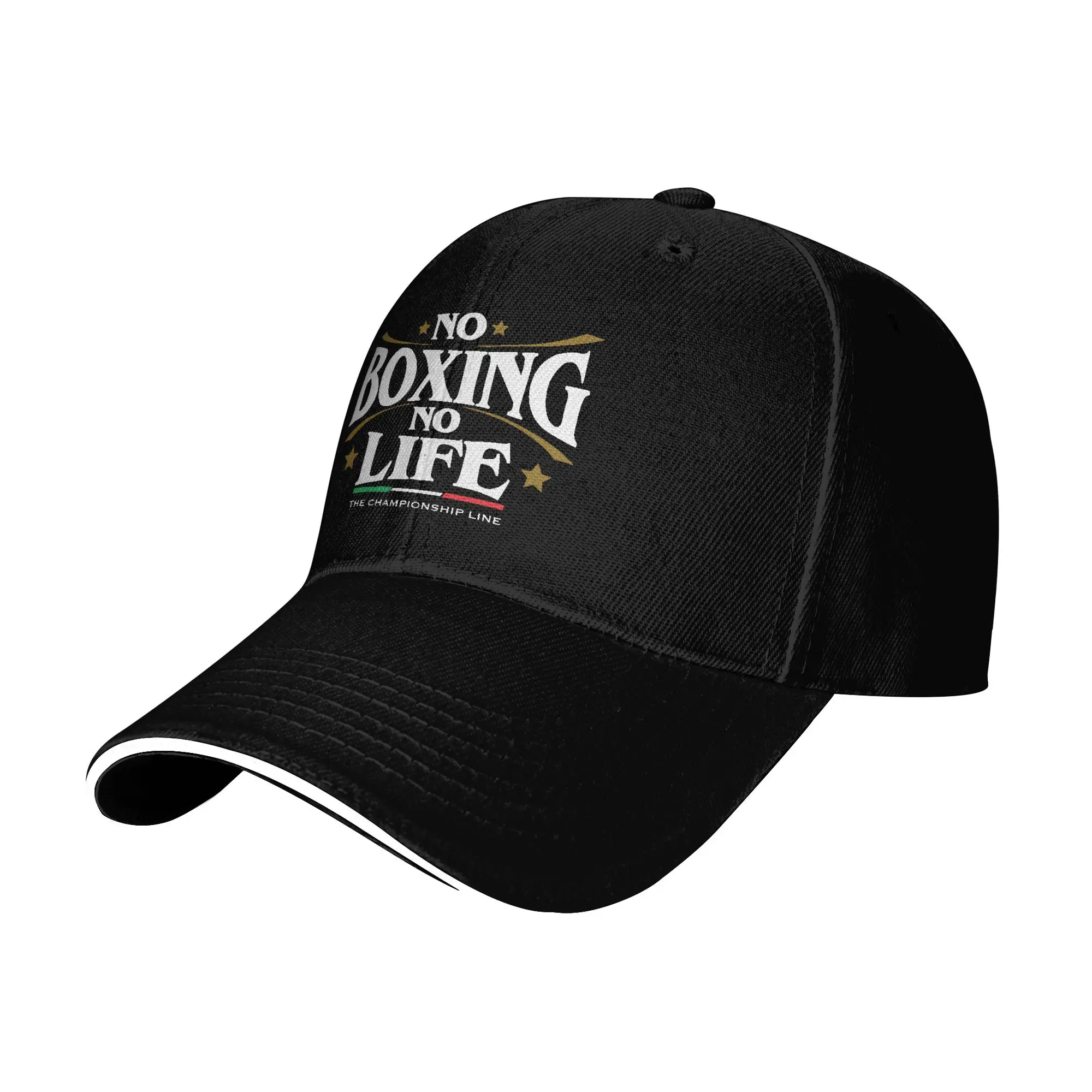 Personalisierte Modische 'No Boxing No Life' Baseballkappe für Männer und Frauen, Verstellbare Erwachsenen-Boxer-Kappe, Kampfsport-Vaterkappe, Frühlings-Sonnenhut – Detail 1