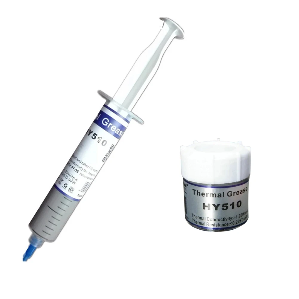 10g/25g Silicone Thermal Paste 1.93W/m-k HY510 Heat Transfer Grease Heat Sink CPU GPU Chipset Notebook Computer Cooling Syringe thermal paste thermal glue