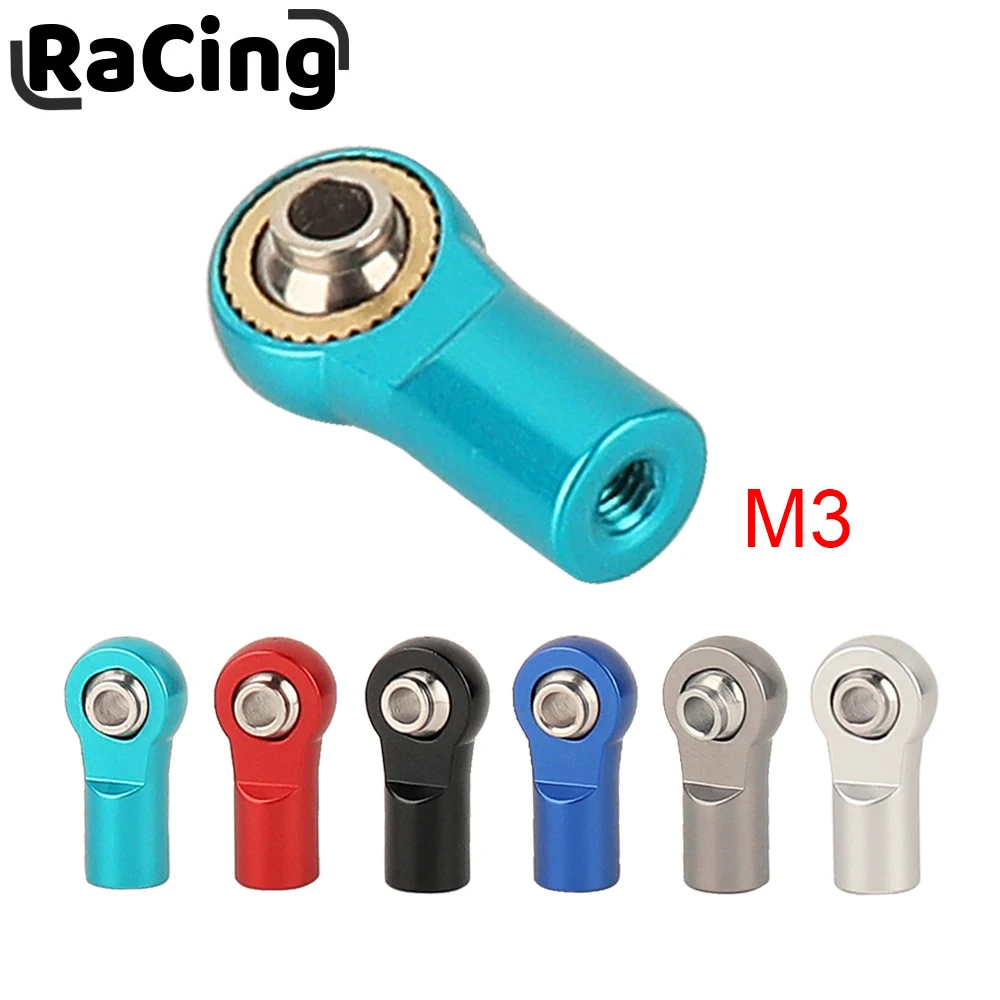 

1/5/10pcs M3 Aluminum Link Tie Rod End Ball Joint for 1/10 RC Car Crawler AXIAL SCX10 D90 D110 Tamiya CC01 Racing Upgrade Parts