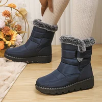 2024 Waterproof Snow Boots for Women Winter Shoes Faux Fur Plush Ankle Boots Woman Plus Size Non-Slip Warm Cotton Botas Mujer - Image 6