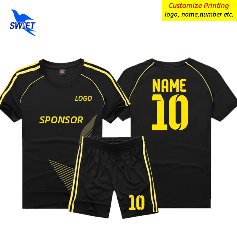 Football uniform,sports uniform sets Customize Print Adults Kids Soccer Jersey Uniforms Men Boys Football Team Sets Breathable Futsal Training Tracksuit Sport Suits