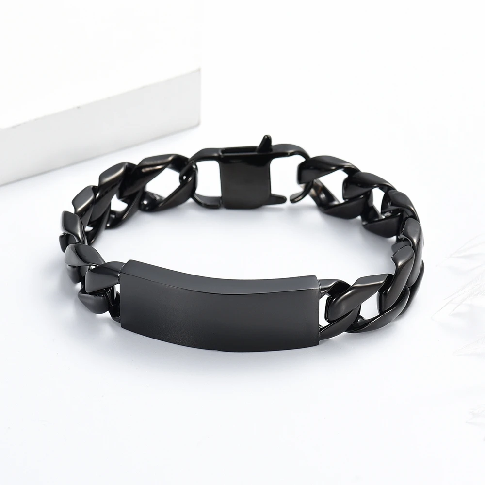 Cuban Link Urn Bracelet Cremation Urn Bracelets for Human Ashes for Men Customize Gift Keepsake Memorial Bangle