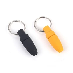 Cigar Punch Puncher with Keychain Round Cigar Cutter Blade Cigar Draw Hole Cutter Cigar Opener Drill Cigar Cutter Knife Scissors