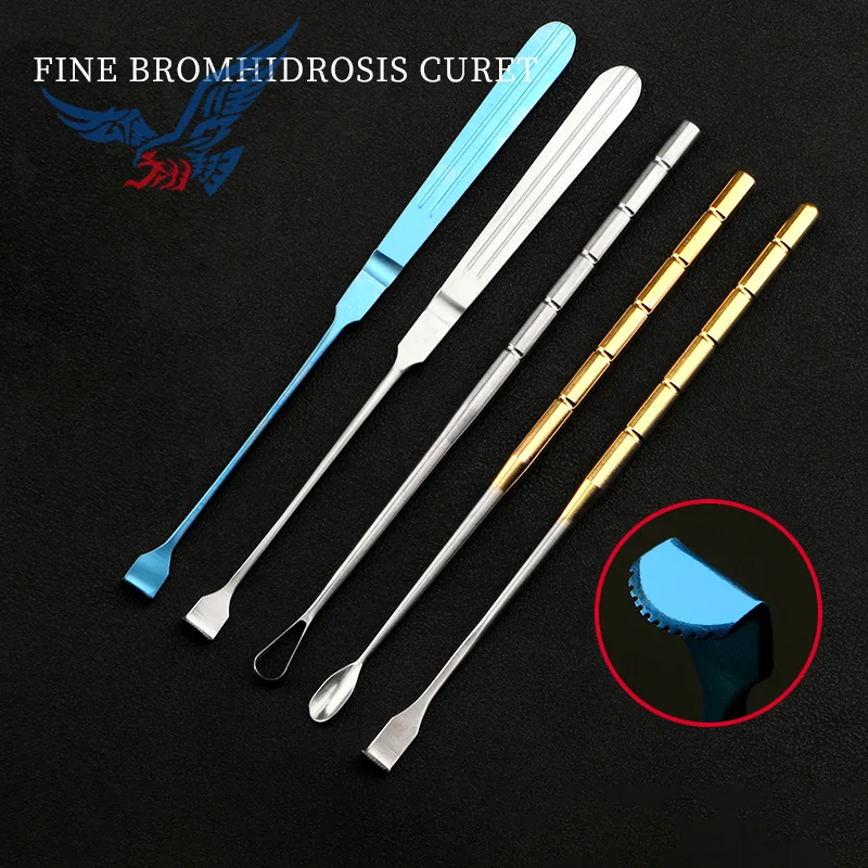 

Beauty plastic stainless steel surgical instrument body odor underarm odor curette underarm odor rake hook solitary odor scraper
