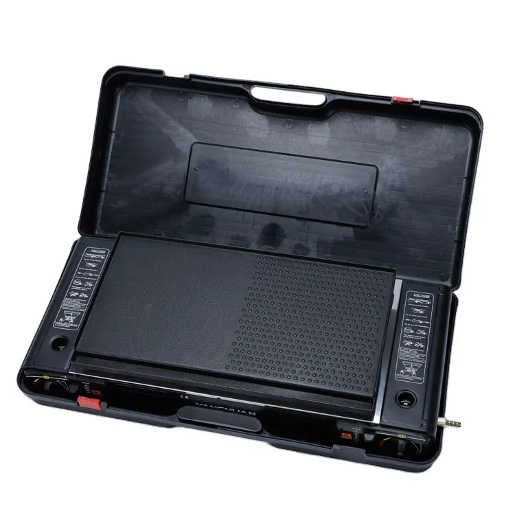 Multifunctional Camping Gas Stove Set Portable Double Burner Gas Cooker With Grill